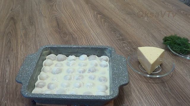 Запеканка из пельменей. Casserole with dumplings. смотреть онлайн