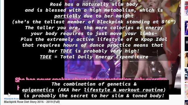 BLACKPINK Rosé Diet & Workout Routine (SECRET to Skinny Legs!?) смотреть онлайн