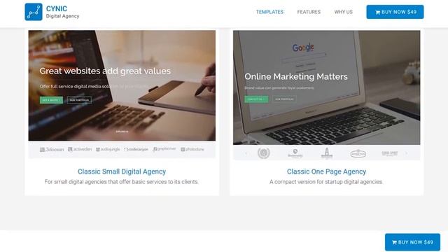 Digital Agency WordPress Theme - Cynic смотреть онлайн