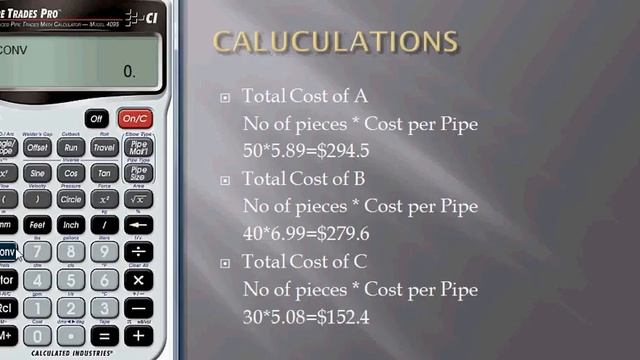 Calculation of the Cost of Installing Steel, Stain Steel and PVC Pipes смотреть онлайн