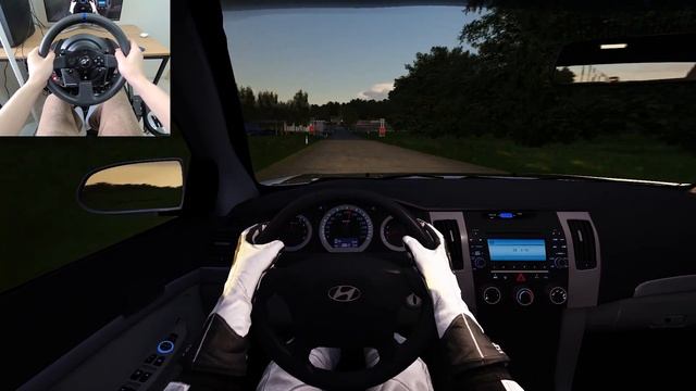 Assetto Corsa - 2010 Hyundai Sonata [Steering Wheel Gameplay] смотреть онлайн
