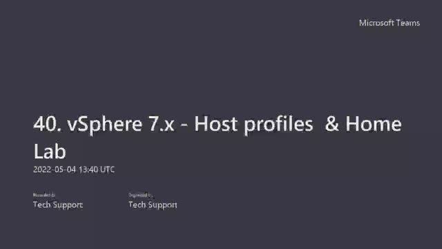 40. vSphere Host Profiles: Challenge, Solution, Usage Model, Benefits | Perfect for Home Lab Setup! смотреть онлайн