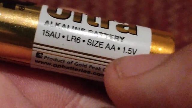Обзор батарейки типа AA GP Ultra AA-03-2023-LR6-15AU-1.5V. смотреть онлайн