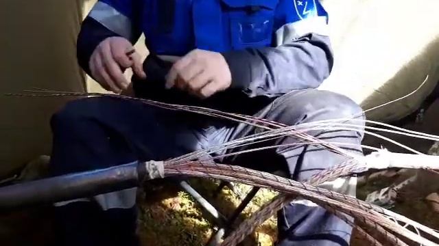Монтаж свинцовой муфты ч 4 смотреть онлайн