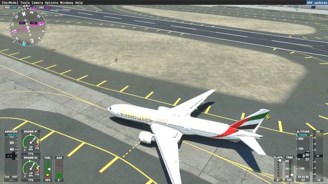 Emirates 777-200LR Landing At Dubai | Microsoft Flight Simulator 2020 | #swiss001landing | 4K 60FPS