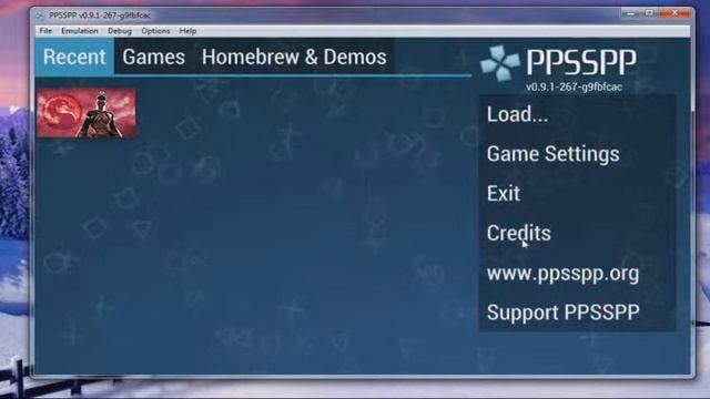 PSP Эмулятор, его настройки и демонстрация работоспособности