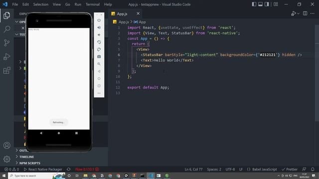 Tutorial Mengganti Warna StatusBar React Native [2022] смотреть онлайн