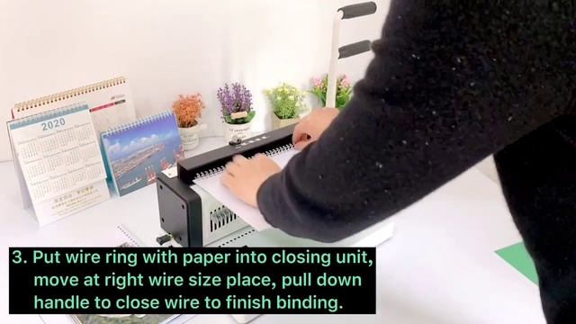 Good Quality SIGO Manual Double Wire Binding Machine T9520 смотреть онлайн