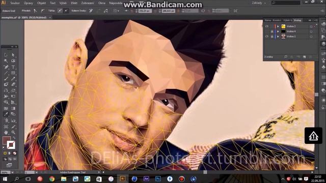 [LOWPOLY ART] Memphis speedart смотреть онлайн