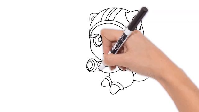 How To Draw And Color Angela From Talking Tom And Friends Mini #Angela #TalkingTom  @FKColoring