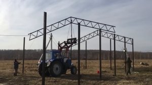 Построили новый коровник