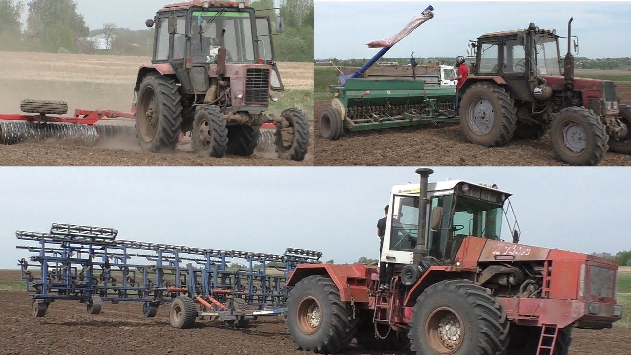 Как проходят весенние полевые работы в колхозе! смотреть онлайн