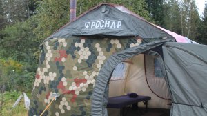 Монтаж двухслойной мобильной бани от компании Мобиба, модель Роснар РП-32