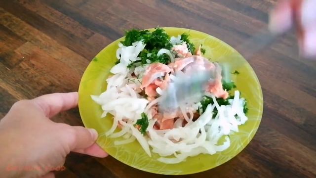 Пирог с красной рыбой, ну очень вкусный рецепт пирога | Red fish pie смотреть онлайн