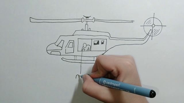 Как нарисовать Вертолёт ?️️ смотреть онлайн