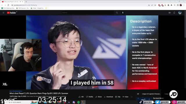 Caedrel Reacts To LPL Players Guessing Western Pros смотреть онлайн