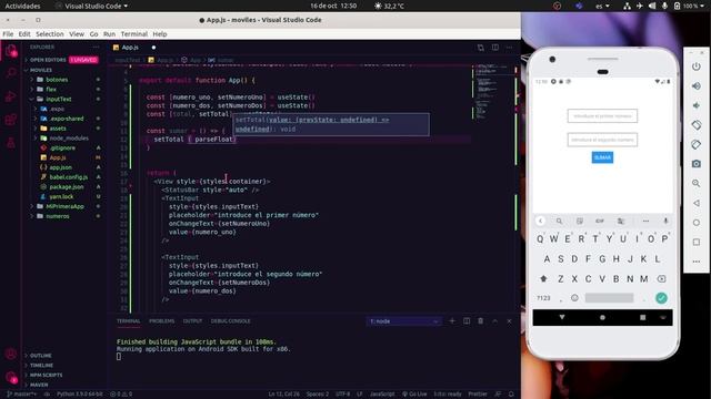 Laboratorio 02 - TextInput React Native смотреть онлайн