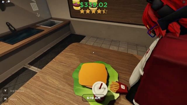 Играем с другом в Burger Game ? (Роблокс) смотреть онлайн