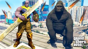 ТАНОС ПРОТИВ КИНГ КОНГА В ГТА 5 МОДЫ! THANOS VS KING KONG ОБЗОР МОДА В GTA 5! ИГРЫ ГТА ВИДЕО MODS
