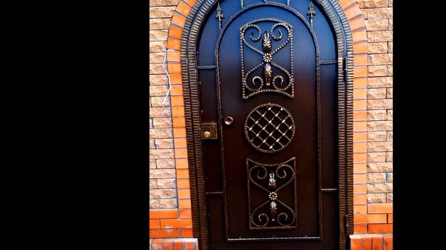 Красивая арочная дверь кованая калитка из металла с ковкой Днепропетровск смотреть онлайн