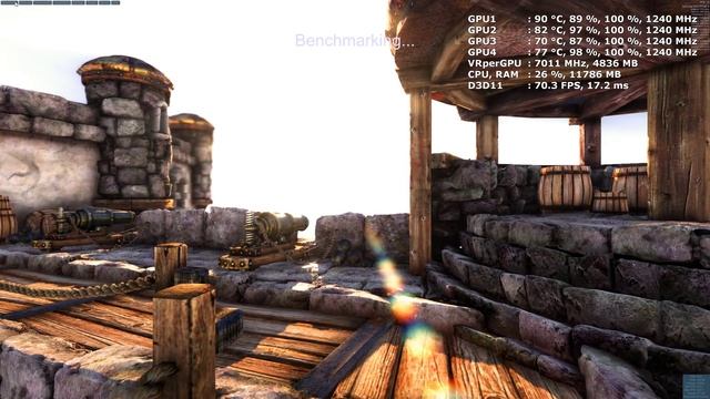 Unigine Heaven benchmark 4K resolution - 4x Titan X SLI 4k смотреть онлайн
