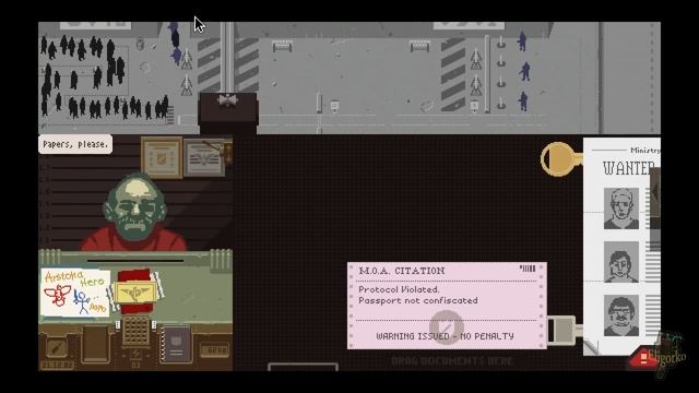 Джорджи делится секретом. Славься, Арстотцка! [Papers, Please!] смотреть онлайн