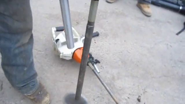 2) STIHL AUGER BT-45 SINGLE MAN AUGER BOTH WORK GREAT 30" BITS смотреть онлайн