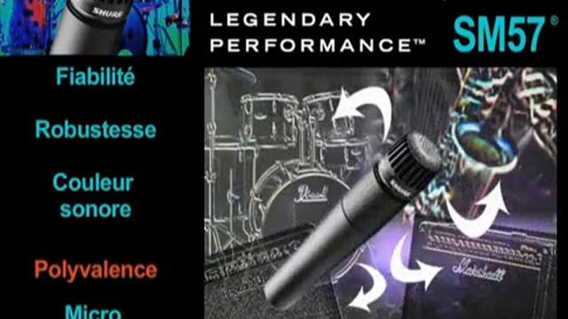 Shure SM 57 micro instrument de référence - www.music-center-france.com смотреть онлайн