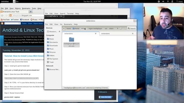 Tutorial: Install Linux Mint Gnome-Shell Extensions In Any Distro смотреть онлайн