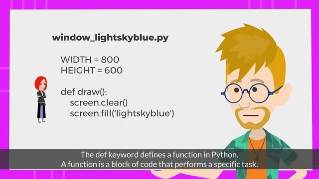 2. How to Fill Window with Color | Chapter 2: Creating Window in Pygame Zero смотреть онлайн