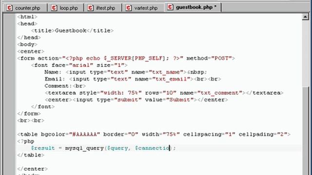 VIDEO TUTORIAL] PHP & MySQL (Course 17 Writing a Guest Book) смотреть онлайн
