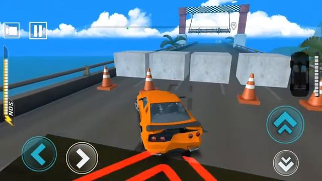 Deadly Race Gameplay - POLICE Car Bumps Challenge 3d Gameplay Android IOS - Car Racing Games смотреть онлайн