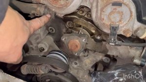 Замена помпы Опель астра j 1.4 турбо