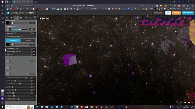 Импорт космической сцены magicavoxel в sketchfab смотреть онлайн