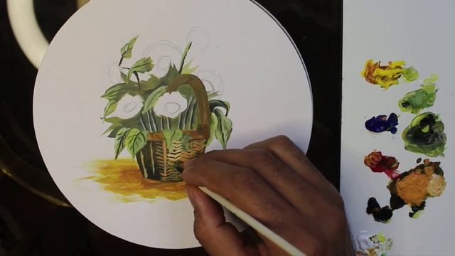 Drawing a yellow rose holder смотреть онлайн