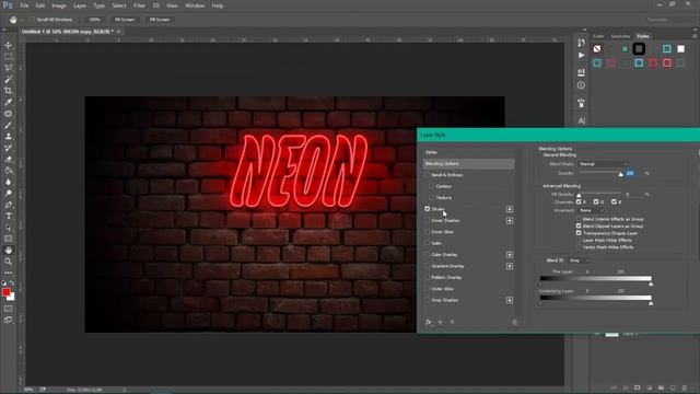 Photoshop ile Neon Yazı Yazmak | Neon Text Design in Photoshop смотреть онлайн