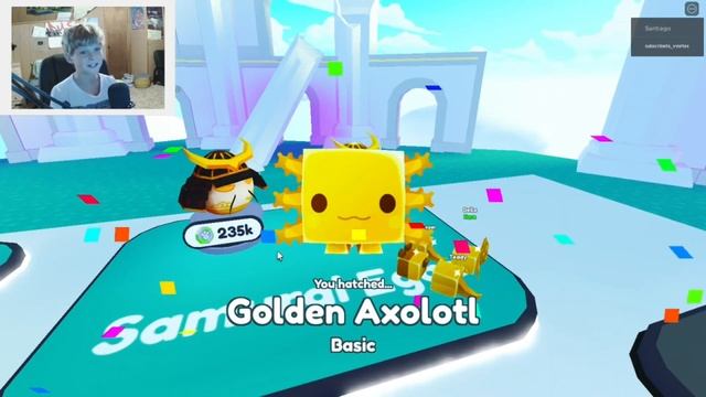 Rainbow Axolotl in Roblox Pet Simulator X! смотреть онлайн
