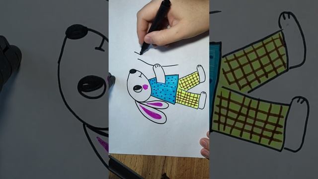 Как нарисовать зайчика. смотреть онлайн