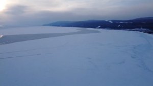 Северная точка Байкала.  7 января 2023г.  Рождество. место где впадает Верхняя Ангара в Байкал.