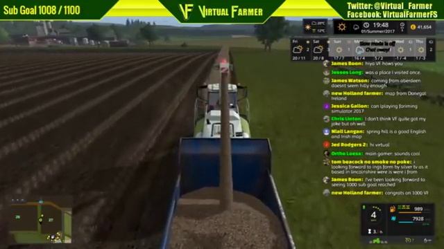 Farming Simulator 17 - Lawfolds - Live Stream Archive: 8th February 2017 смотреть онлайн