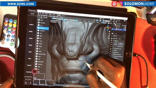 Blender on an iPad Pro ~ How to Sculpt Wirelessly using Astropad for Windows смотреть онлайн