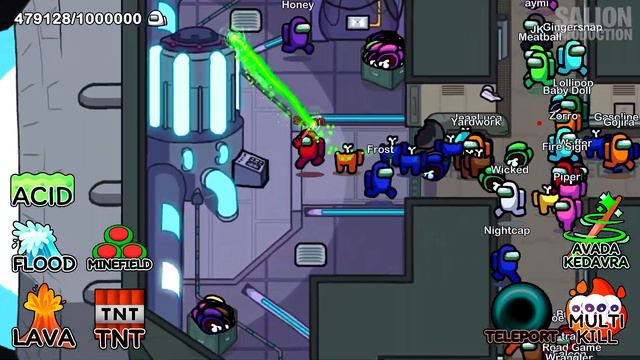 AMONG US with 1 MILLION PLAYERS, but SUPER IMPOSTER смотреть онлайн