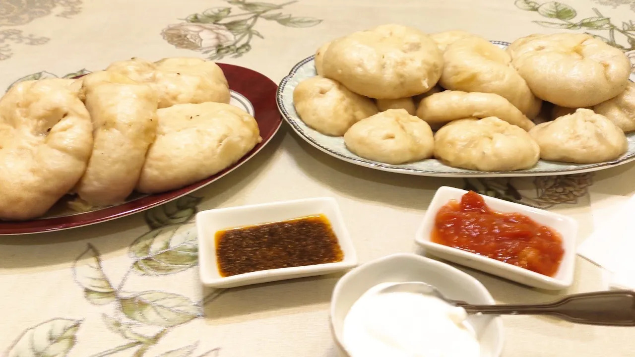 Необычные манты с тыквой, а может быть это пигоди по-корейски? Обязательно посмотрите и оцените! :)