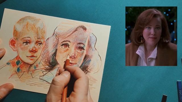 Рисуем персонажей из ОДИН ДОМА цветными карандашами MOBEE ART смотреть онлайн