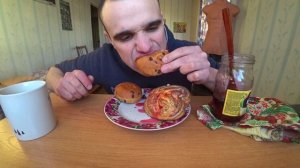 МУКБАНГ/АСМР ОВСЯНОЕ ПЕЧЕНЬЕ С МАСЛОМ/БУЛОЧКА С МАКОМ/БРИОШЬ С ШОКОЛАДОМ/ЧАЙ/EATING/ASMR/Mukbang#367