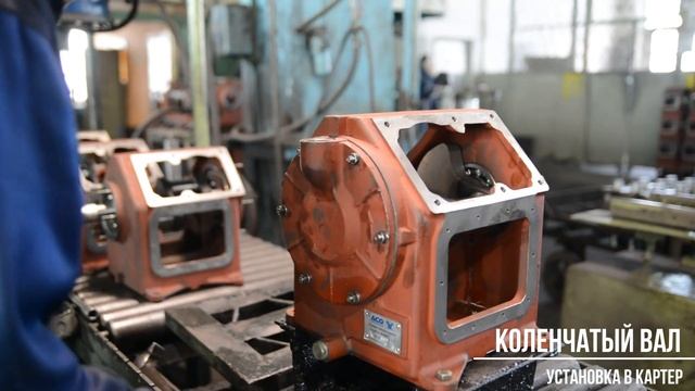 Компрессорная головка С416М - установка коленчатого вала и сборка клапанного блока смотреть онлайн