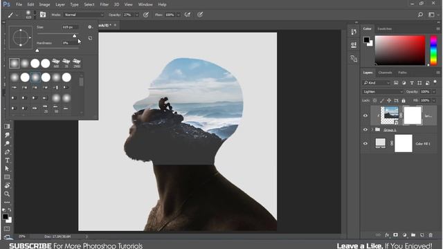 Double Exposure Effect | Photoshop Tutorial смотреть онлайн