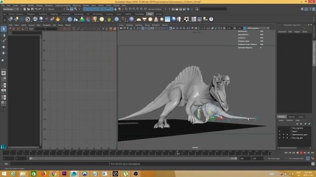 Spinosaurus VS Irex/ Animation Progression And Workflow
