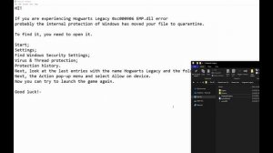 Hogwarts Legacy 0xc000906 EMP.dll System Error