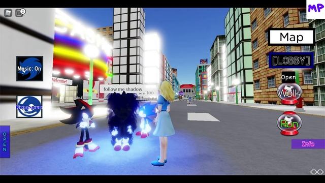 Шэдоу и Мария в игре sonic roblox Universe RP | Multikplayer смотреть онлайн